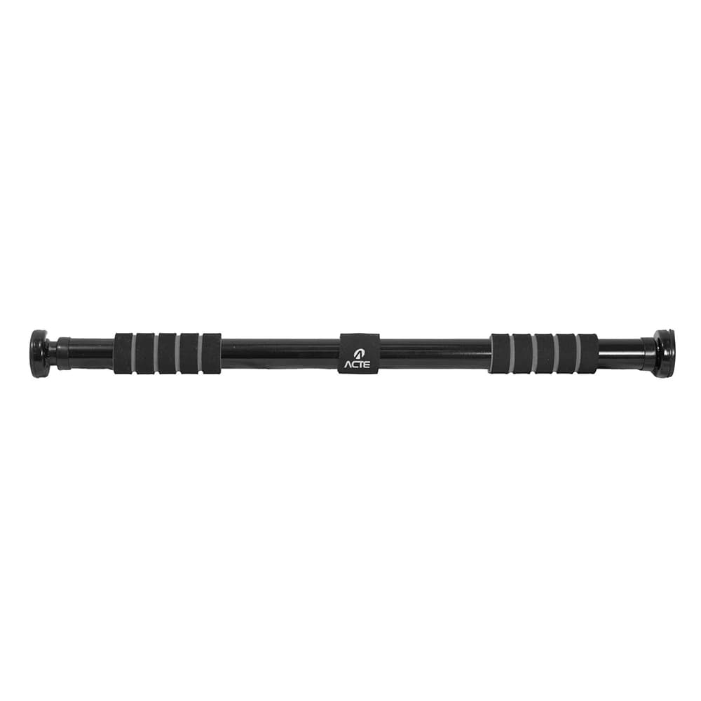 Barra Fixa de Porta Ajustavel Acte Sports T142 Com Pegada em Espuma Treino de Costas e Biceps Aco Resistente 100kg