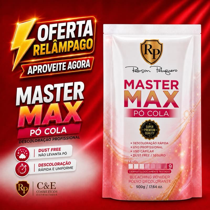 Pó Descolorante Pó Cola Master Max 500gr Robson Peluquero Rp
