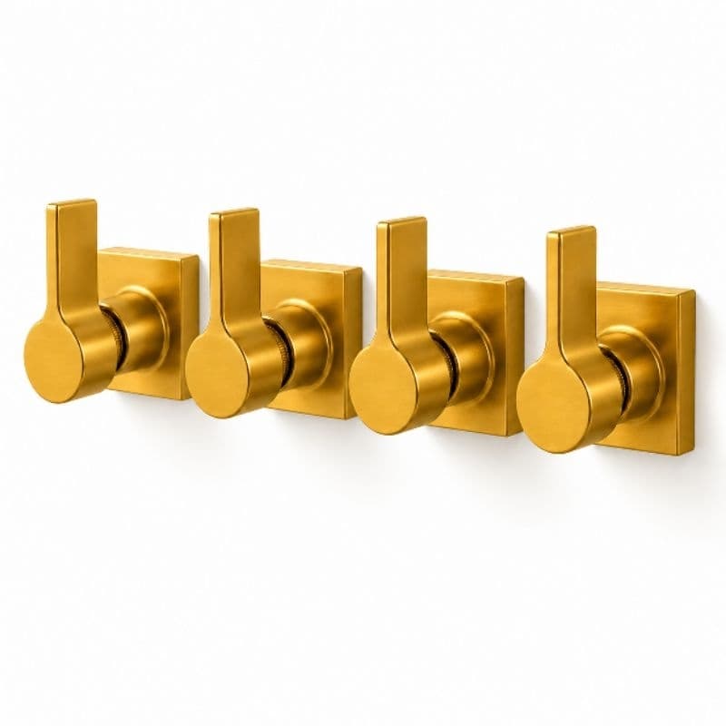 Acabamento tipo Alavanca padrão Deca 16D 100% em metal dourado 4un