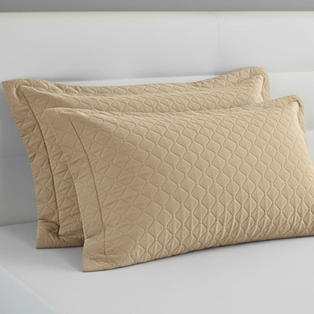 Kit 2 Porta Travesseiros Fronha Matelado Requinte Microfibra 2 peças Confortável Macio Toque Macio Decoração