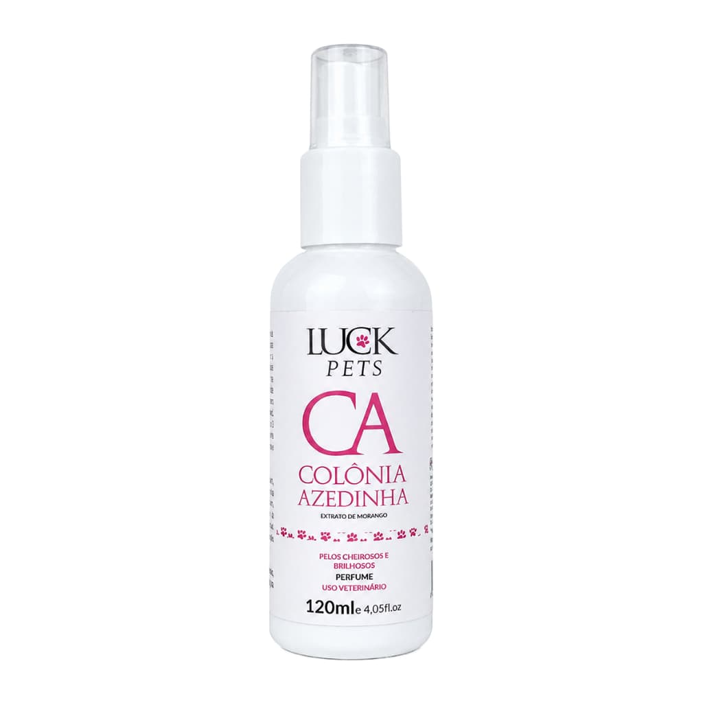 Colônia Perfume Pet Azedinha Cães e Gatos 120ml Luck Pets