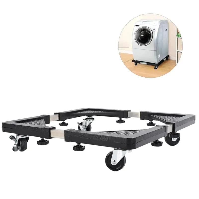 Suporte Base com Rodinhas para Geladeira Máquina Lavar Fogão Ajustável até 138kg