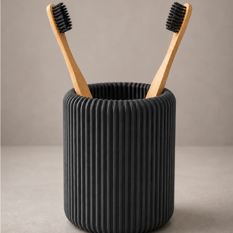 Porta Escova e Pasta de Dente Parede Organizador Banheiro Sem Furo Autoadesivo Design Moderno Líquido