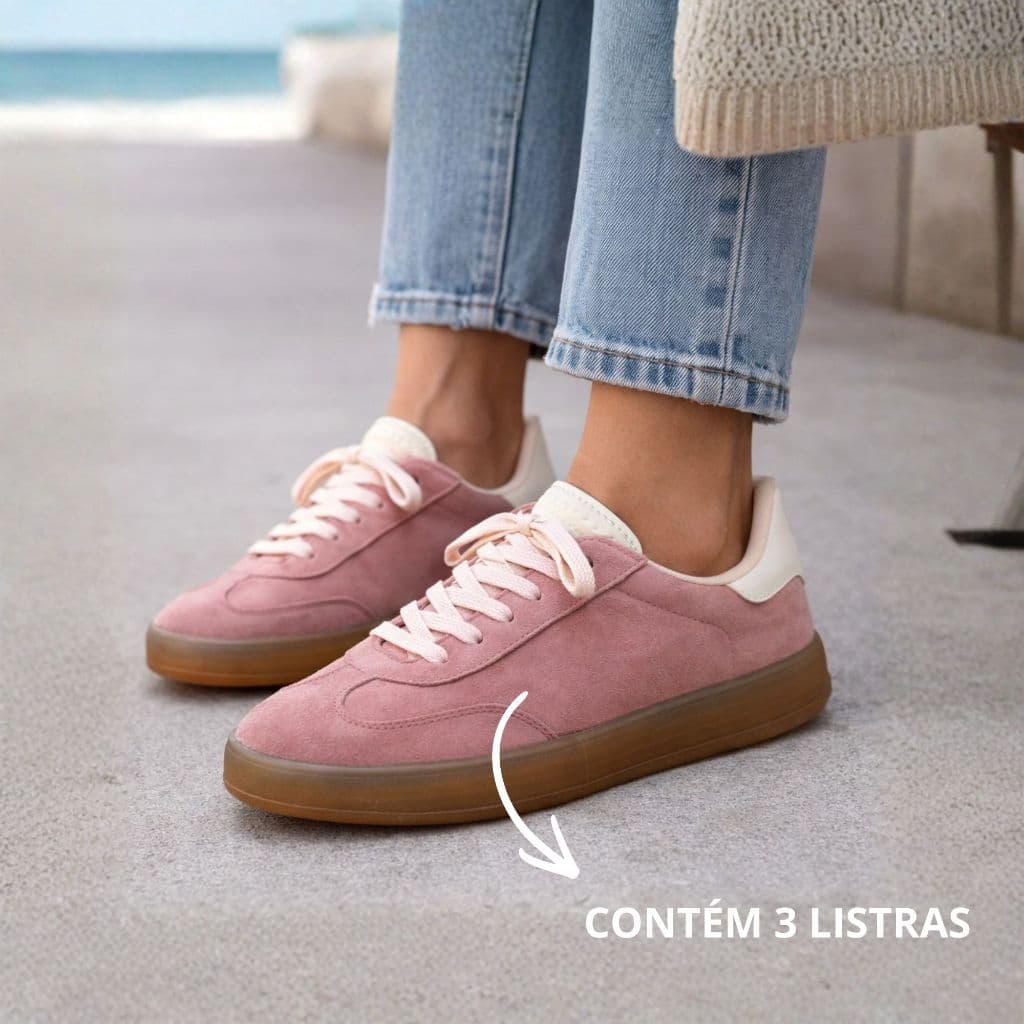 Tênis Coleção Feminina Mb Camurça Confortavel