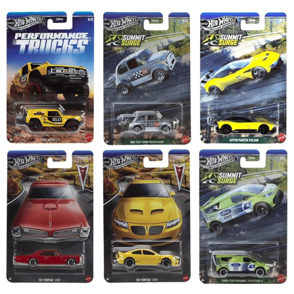 Hot Wheels Silver Series Miniatura 1/64 - Mattel Original Vários Modelos