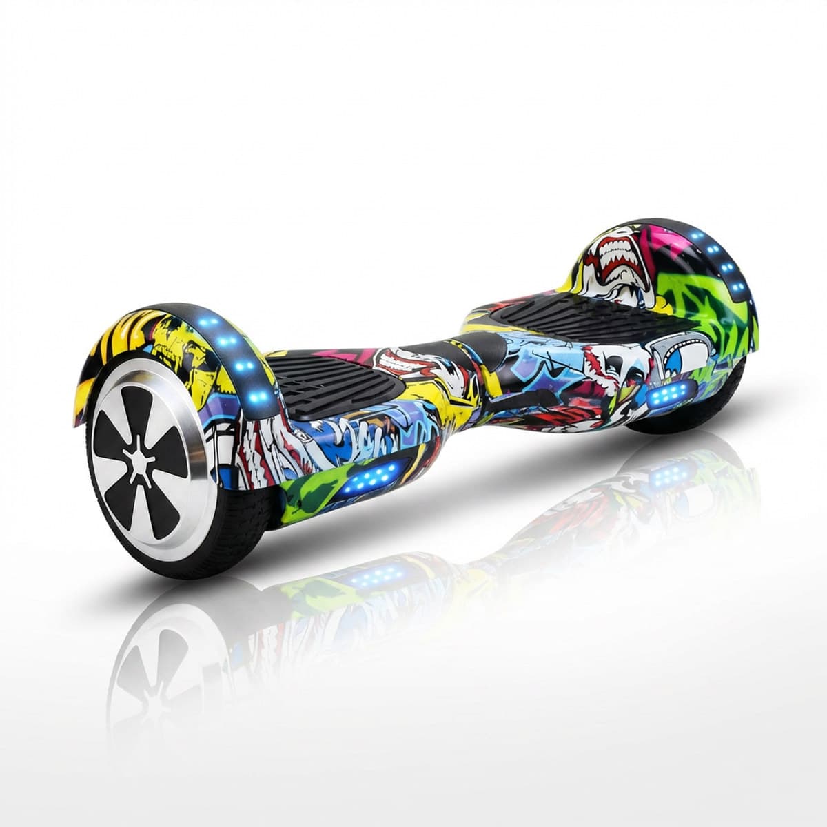 Hoverboard Hip Hop Plataforma de Equilíbrio Autopropelida Compacta 65 cm para Diversão e Mobilidade