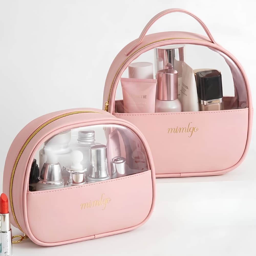 Kit 2 Necessaire Feminina Grande Maquiagem Cosméticos Bolsa Viagem Presente