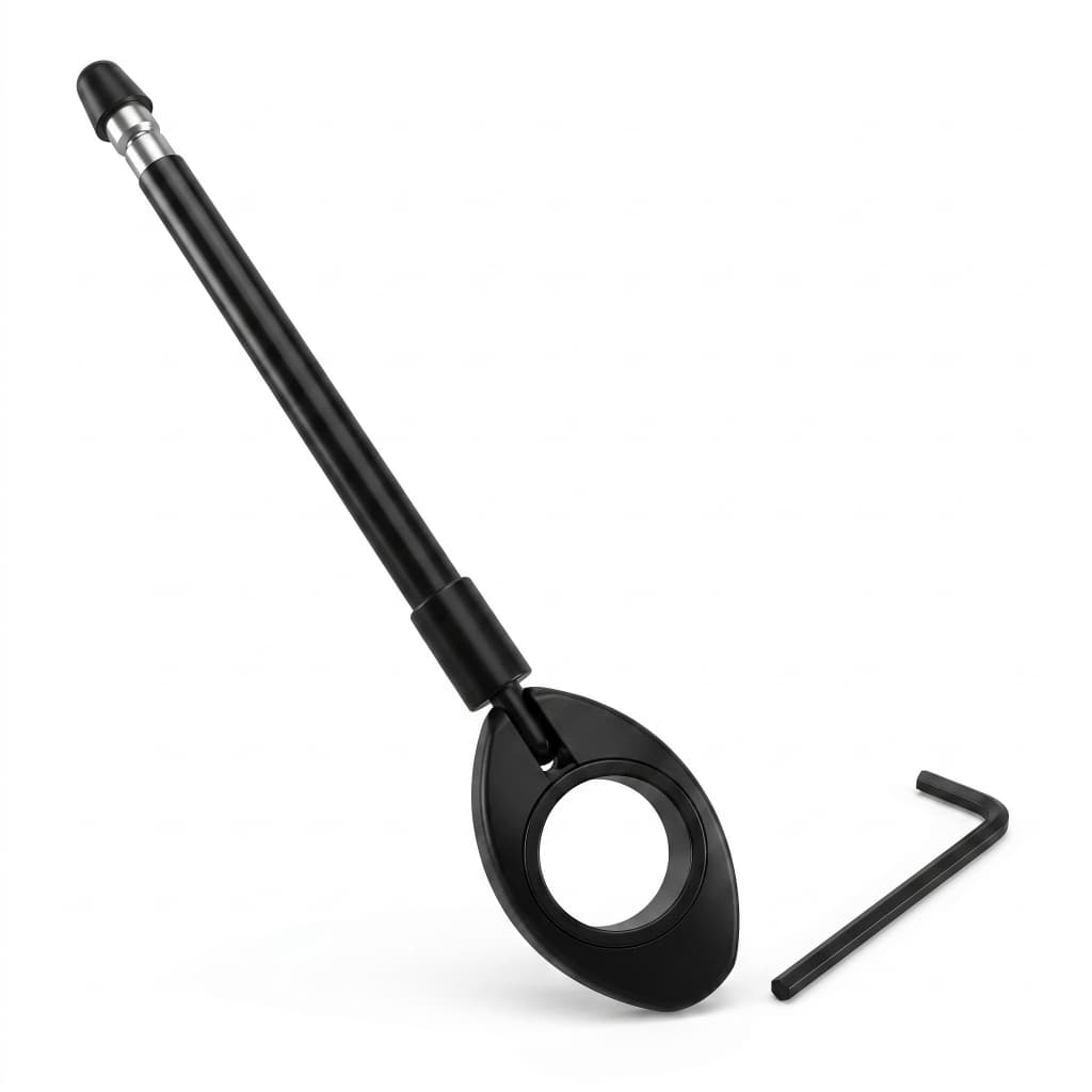 Antena Corta Pipa Linha Moto Retrátil  Anti Cerol Aço Inox Guidão 6 Estagios