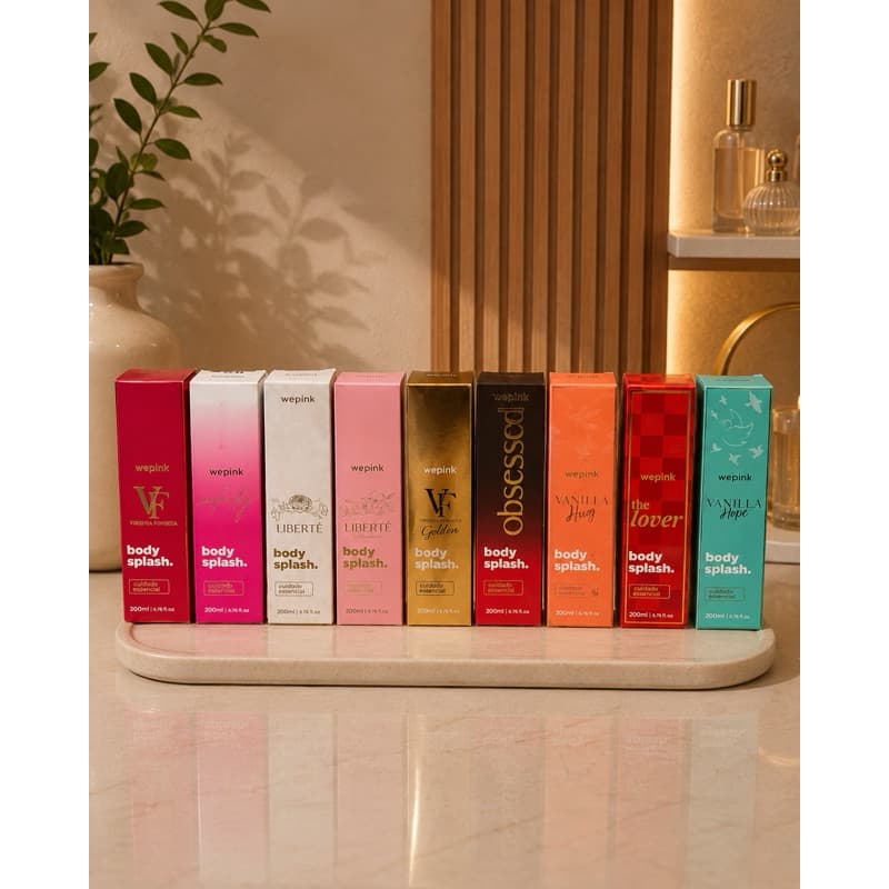 Body Splash Colonia - Oito Fragrâncias Femininas - Deo Colonia Refrescante - Perfume Feminino