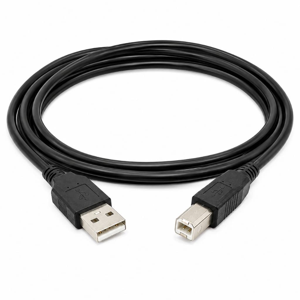 Cabo de Impressora USB 2.0 A Macho para B Macho 1,8m e 5m Multifuncional Scanner