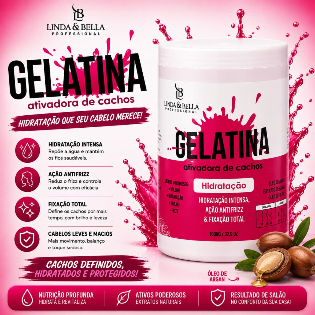 Super Gelatina Capilar Alta Definição 1Kg
