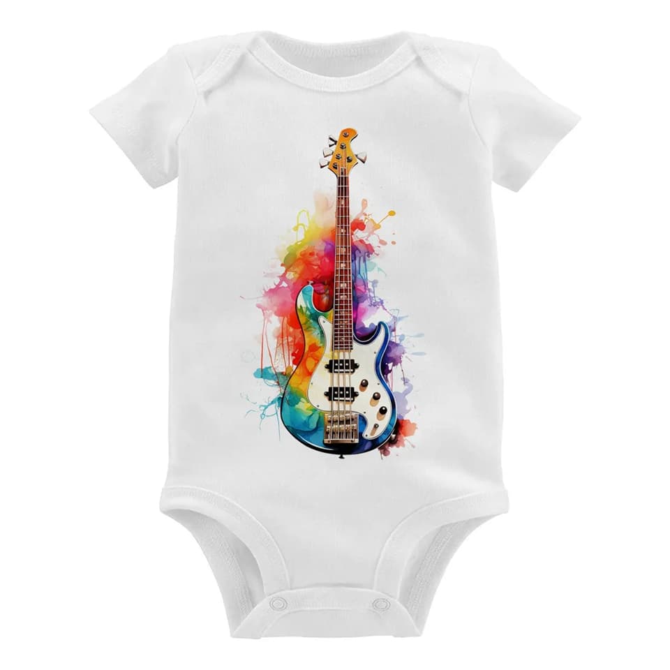 Body Bebê Contra Baixo Watercolor Roupa