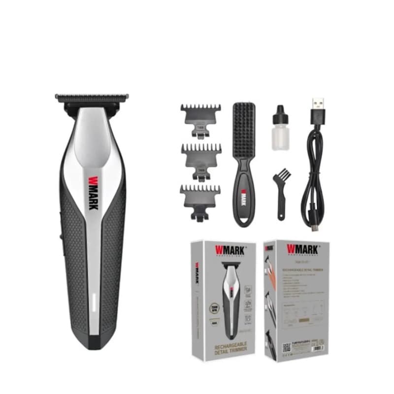 Maquina De Acabamento Wmark NG-1207 Profissional Sem Fio Barbeiro Contorno Detalhes Alta PrecisãO