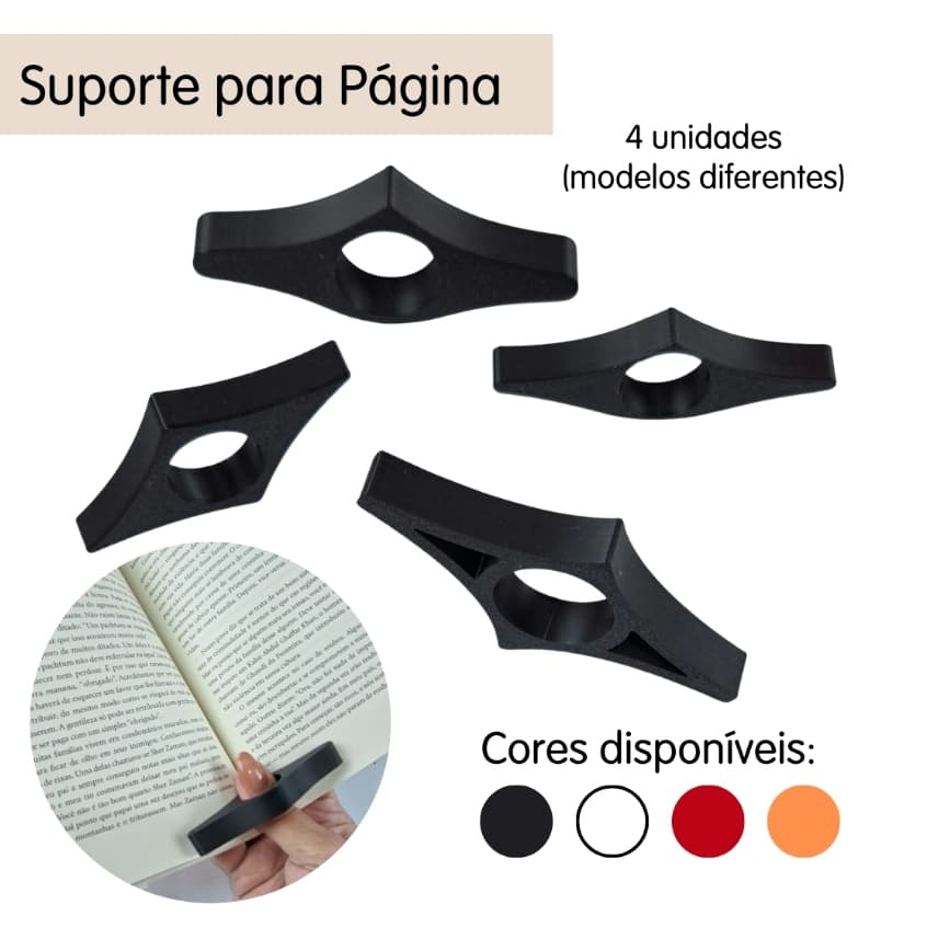4 Anéis Separador de Páginas | Suportes de Página | para leitores | Apoiador de páginas | Mantem as páginas abertas