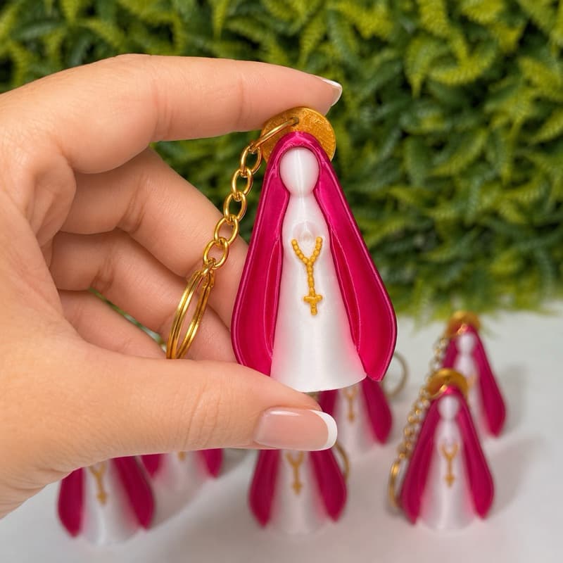 Chaveiro Nossa senhora lembrancinha de maternidade chá revelação - batizado - religioso - Crismã