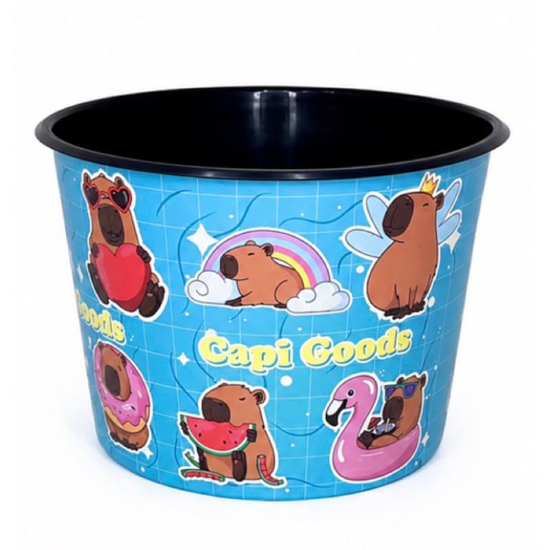 Balde Infantil Capi Goods Azul – Balde Decorativo com Estampa de Capivara