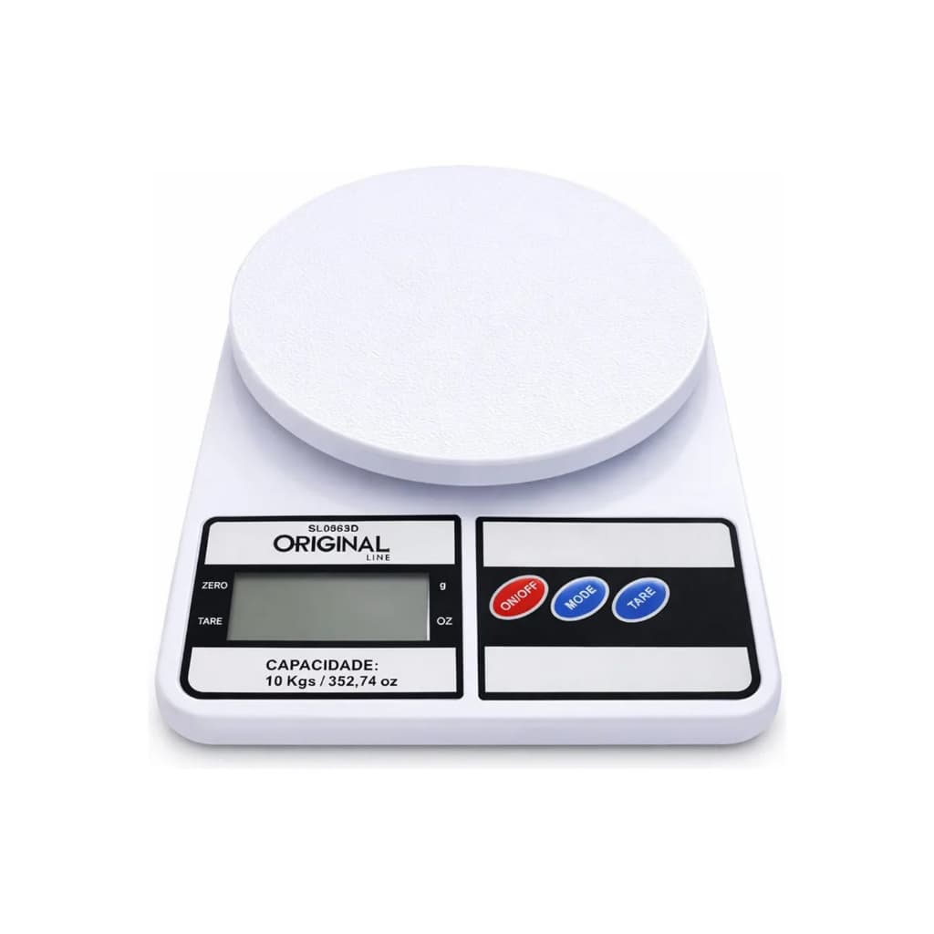 Balança Digital de Cozinha Original Line 10kg - Alta Precisão e Design Moderno