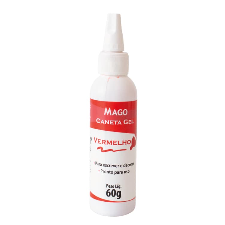 Caneta Gel Mago 60g  Vermelho
