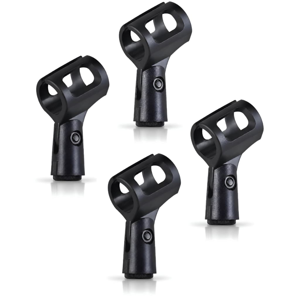 Kit Com 04 Suportes Cachimbos Para Microfone Com e Sem Fio