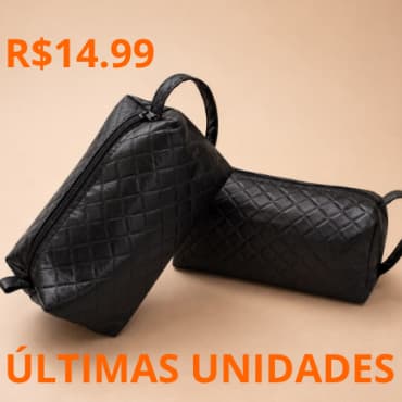 Necessaire bolsa masculina  organizadora viagem faculdade academia