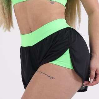 Short Duplo Avulso Suplex e Dryfit Forrado Fitness Treino Academia