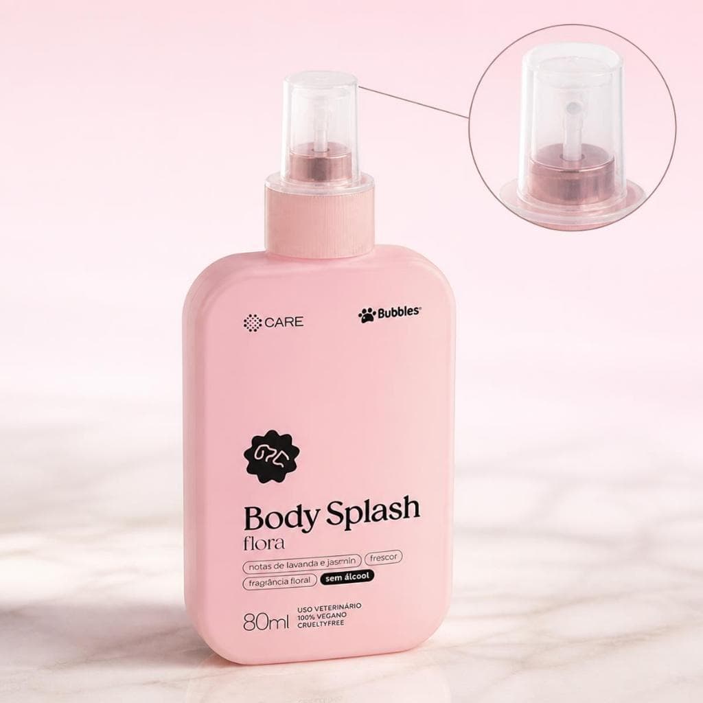 Body Splash Flora Pet Bubbles Care 80ml Cães E Gatos