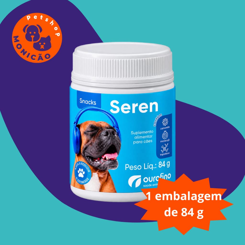 Seren Snacks 84g Ourofino - Suplemento Palatável Anti Stress
