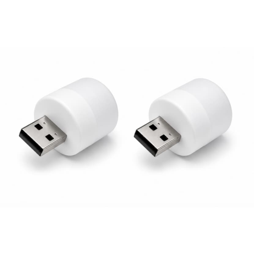 Kit 2 Mini Luminárias LED USB para Notebook e PC – Luz de Leitura Flexível, Abajur para Teclado, Estudo e Trabalho