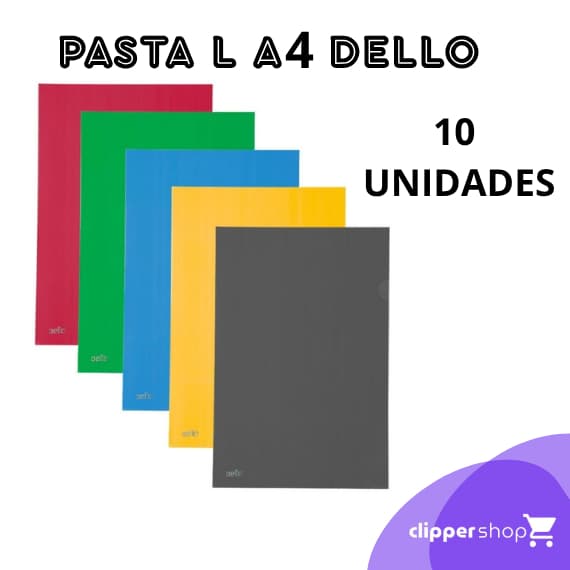 PASTA L OFICIO A4 DELLO KIT 10 PASTAS SORTIDAS