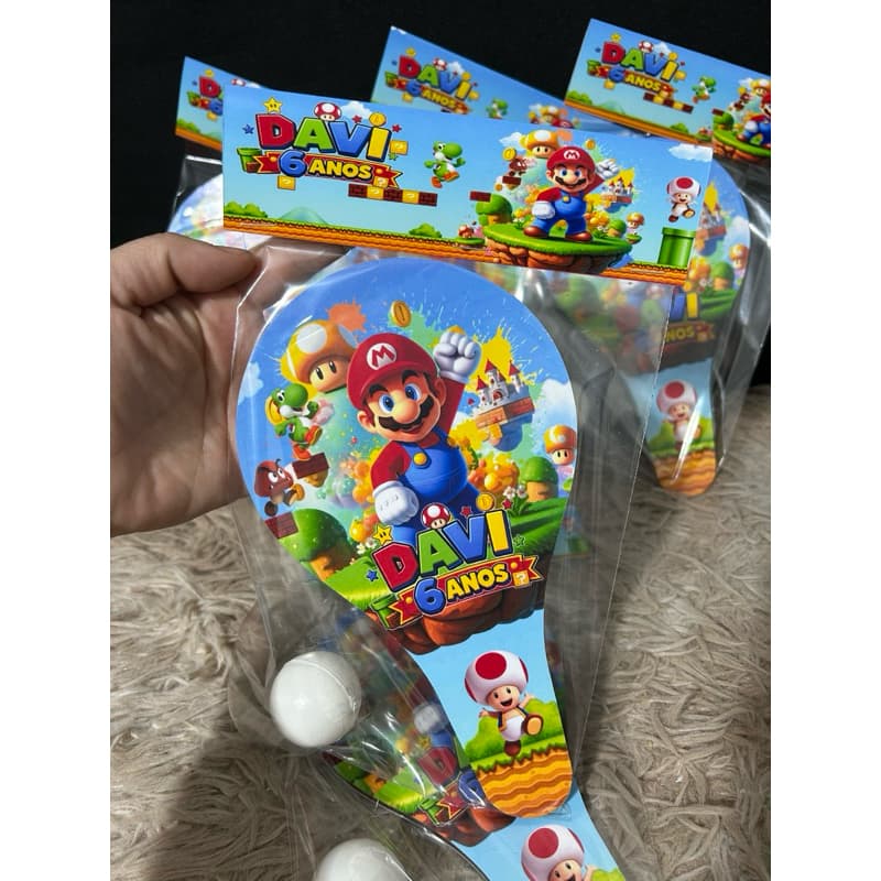 20 kits Raquetes 🏓 Ping Pong Personalizadas para Aniversário Todos os Temas