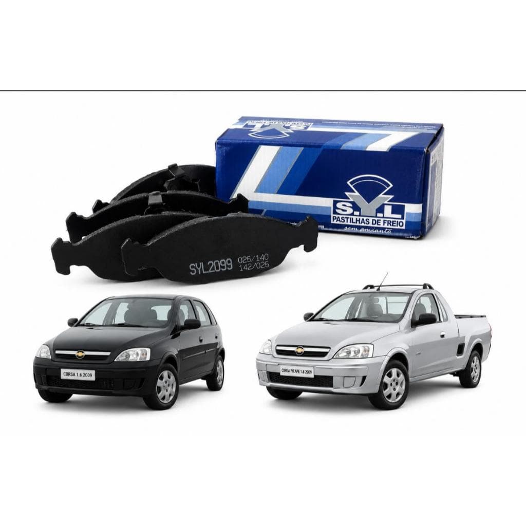 Pastilha De Freio Dianteira Corsa 1.6 Pick-up 2009