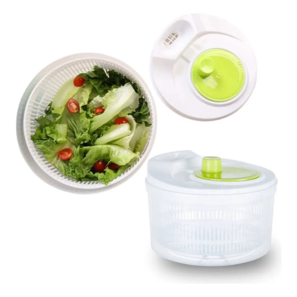 SECA SALADA  MANUAL 3L /CENTRÍFUGA /PRATICIDADE E ALIMENTOS MAIS FRESCOS