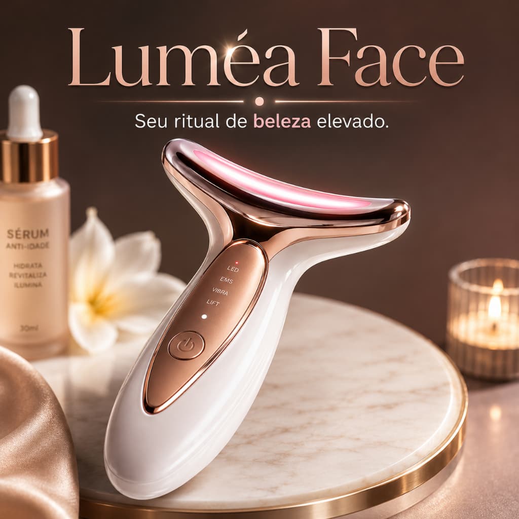 MASSAGEM FACIAL Bivolt  -  Led Aparelho Tratamento Com Luz Bivolt EMS - (Cores Sortidas)