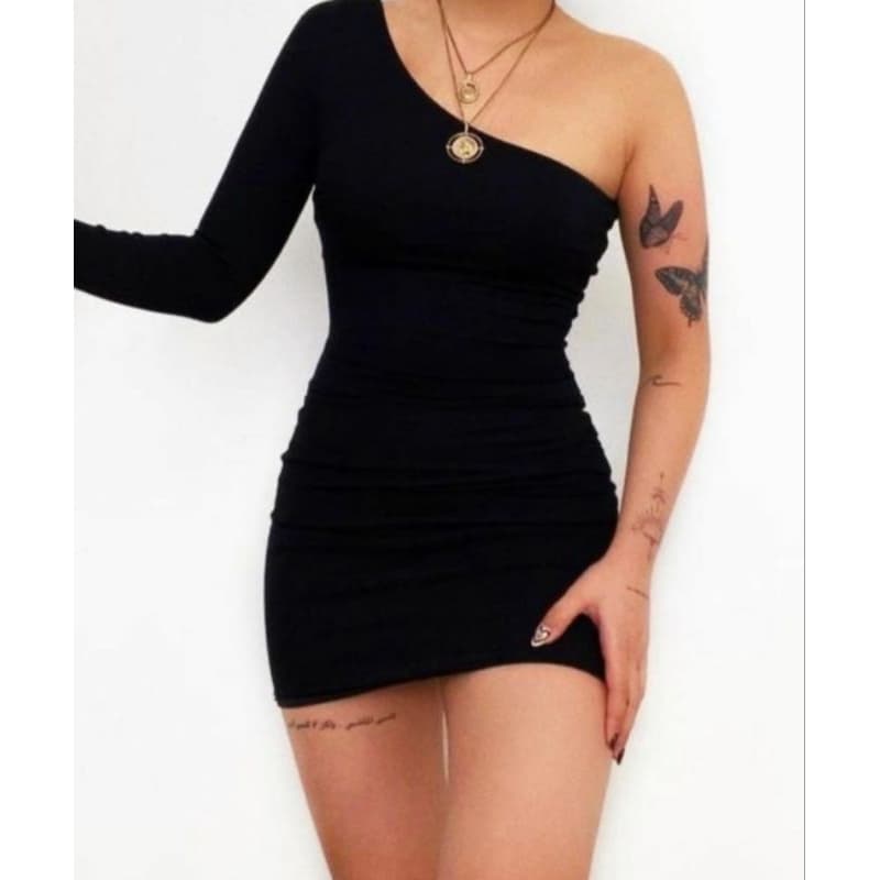 Vestido Feminino Nula Manga Longa Tubinho