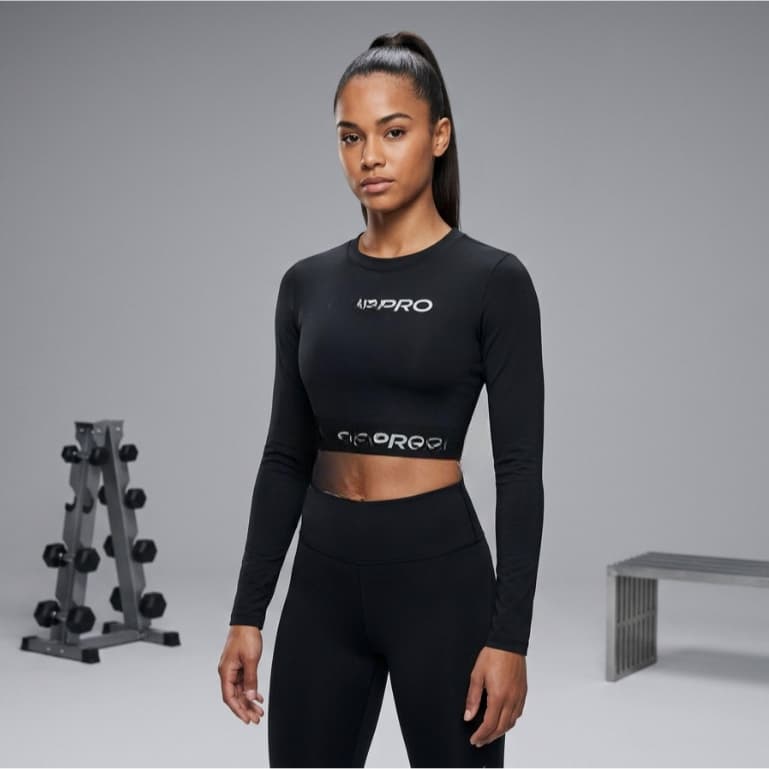 cropped feminino pro manga longa blusa cropped feminina manga longa cropped fitness feminino academia