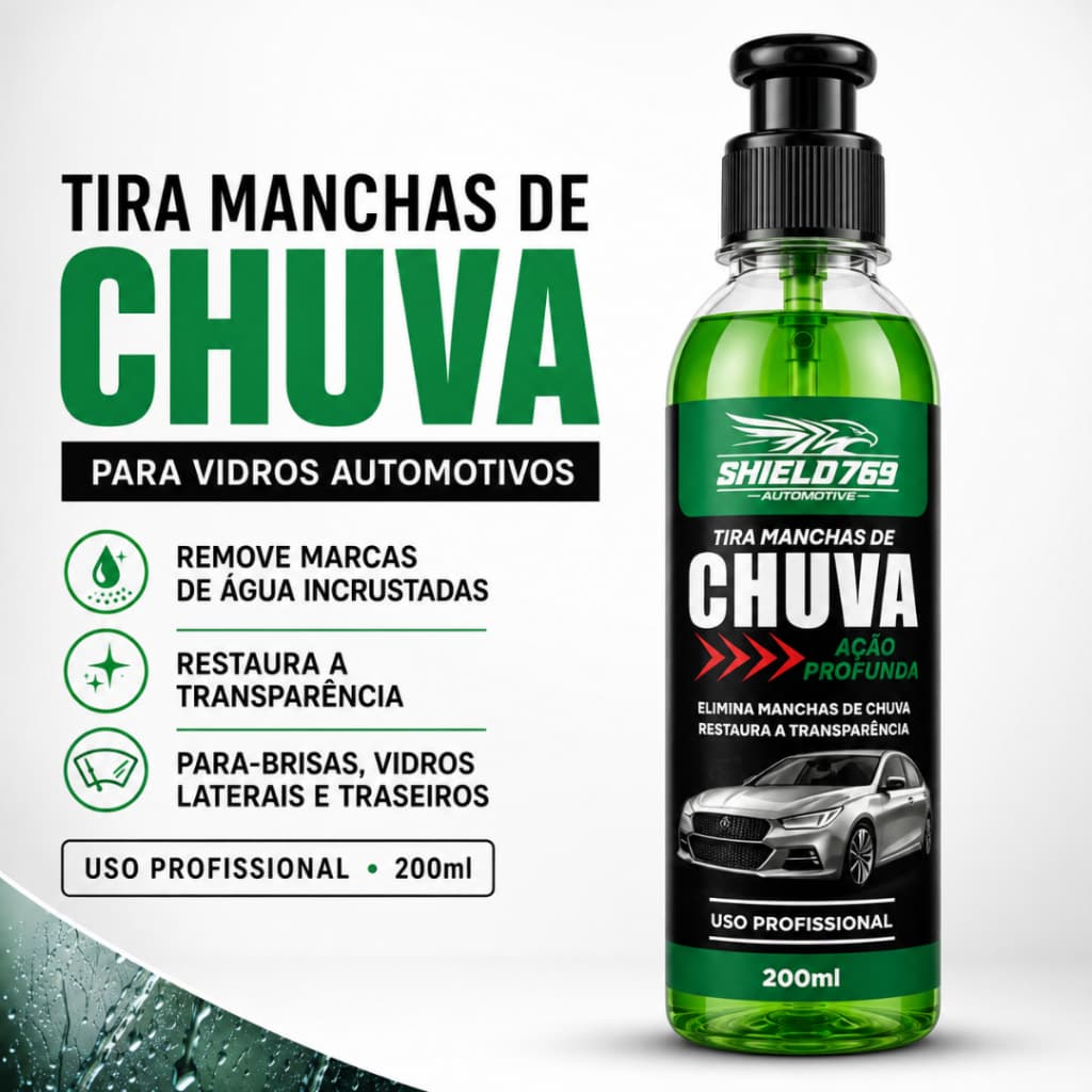 Tira Manchas de Chuva Automotivo Limoa Vidro - Restaura Vidros e Para-Brisas -  Uso Profissional