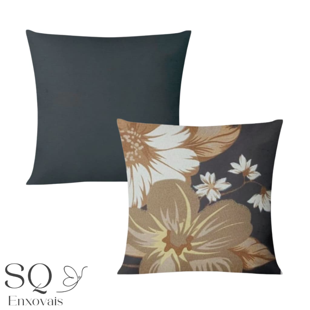 Kit Com 02 Almofadas Cheias Decorativa 45x45cm Sala/Quarto