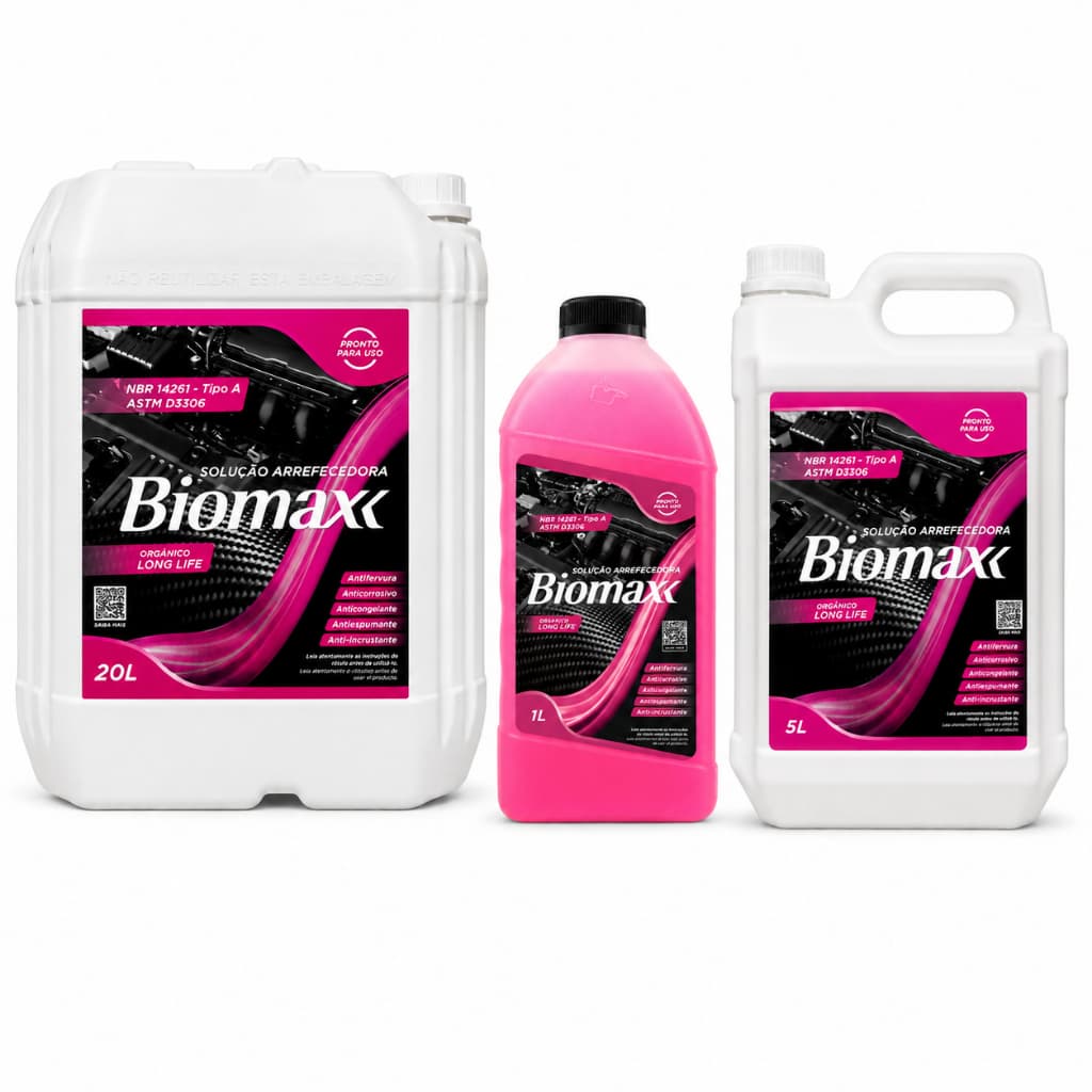 Aditivo Solução Arrefecedora  Para Radiador Rosa Biomax Pronto uso Livera