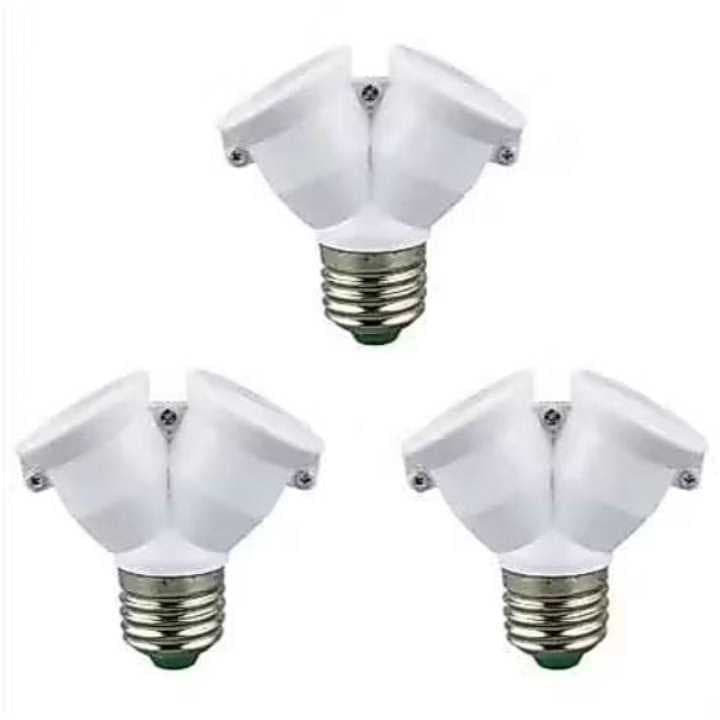 5 Bocal Soquete Duplo Adaptador Tipo Y Duas Lampadas E27