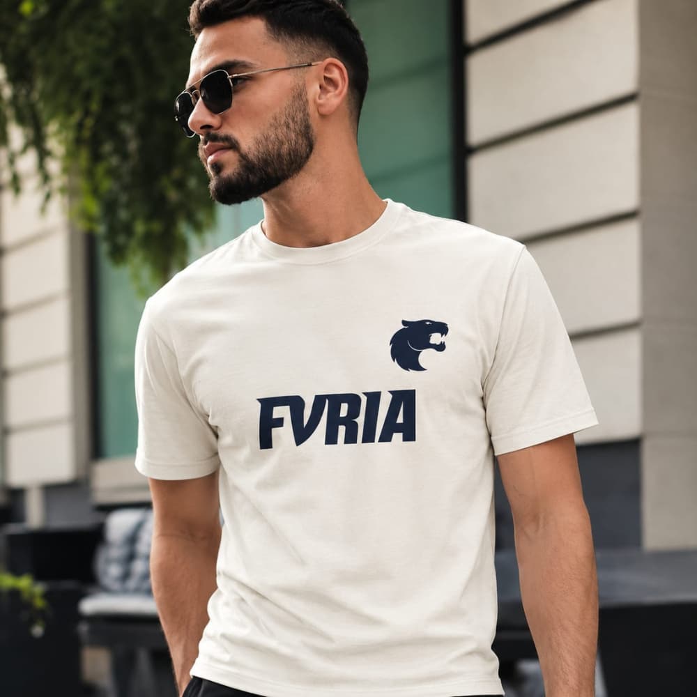 Camiseta Team Furia Masculina 100% Algodão Básica Estilosa