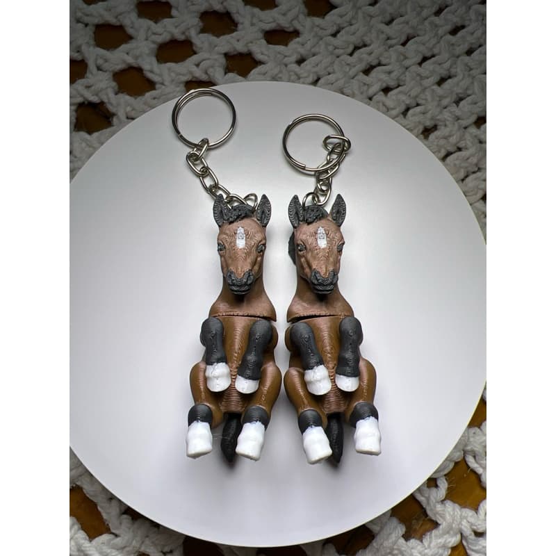 2 unidades Chaveiro Animal Articulado 3D em PLA Premium | Bichinhos Móveis para Mochila, Bolsa e Presente