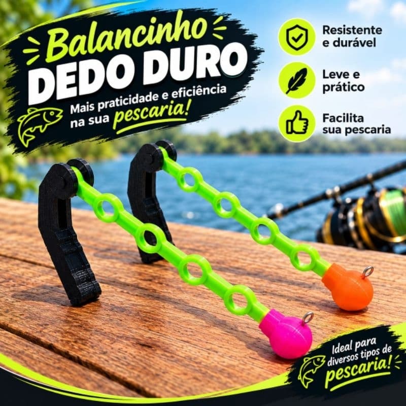 Kit 2 Balancinho Dedo Duro Indicador de Fisgada JRTech BF-02
