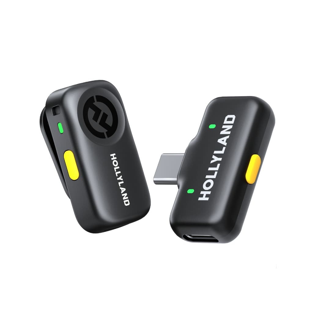 Hollyland LARK A2 Solo Microfone de Lapela Wireless USB-C Alcance de 200m