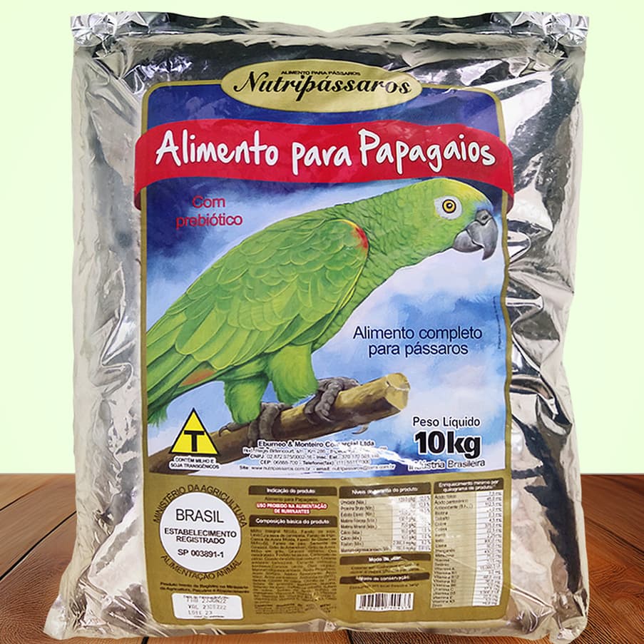 Ração para Papagaio Mistura Nutripassaros 10kg