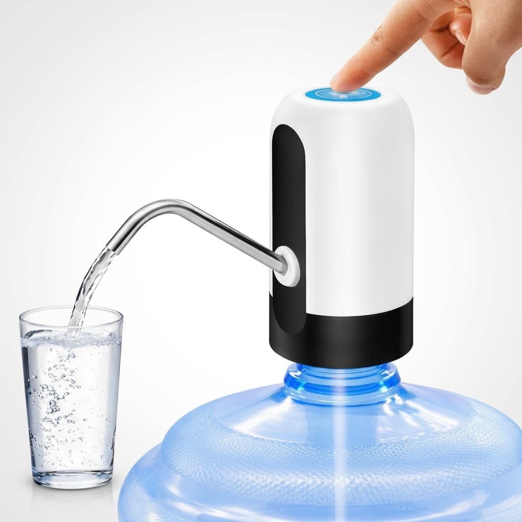 Mini Bomba Água Elétrica Automática Recarregável P/ Garrafão e Galão USB