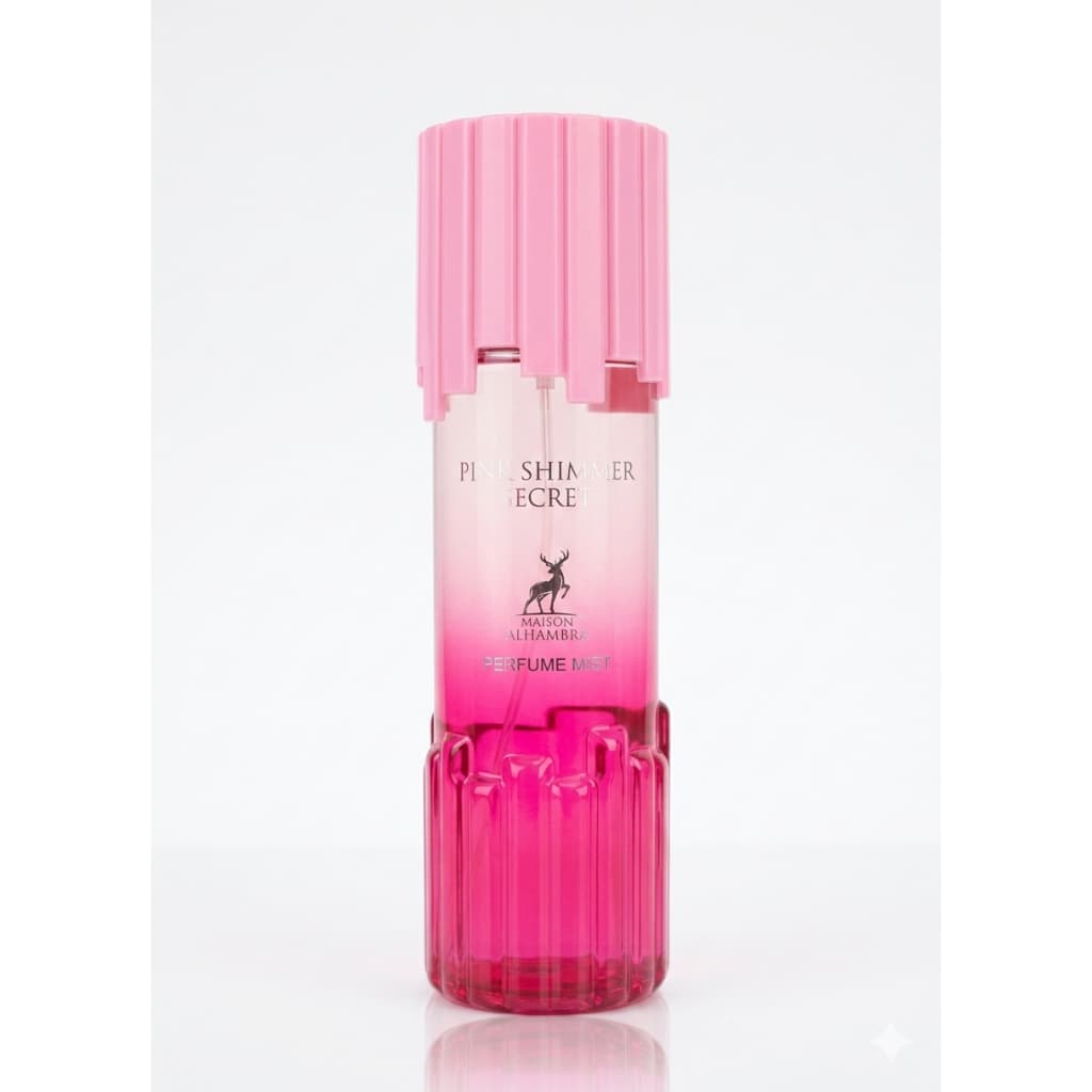 BODY SPLASH PERFUME MIST PINK SHIMMER SECRET 250ML MAISON ALHAMBRA FEMININO