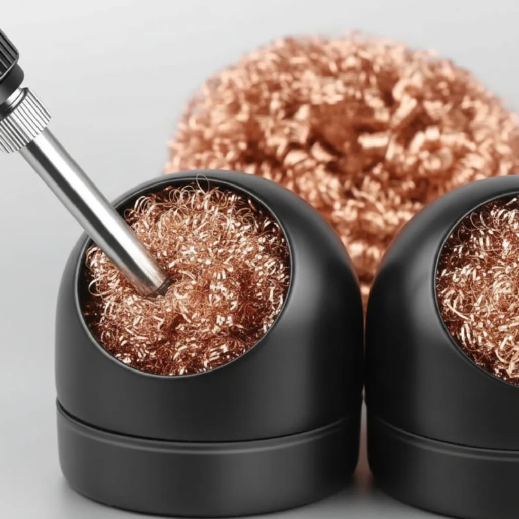 Limpador De Ponta De Ferro De Solda Profissional Completo Bico Remoção De Fio De Cobre Bola Limpeza De Sucção