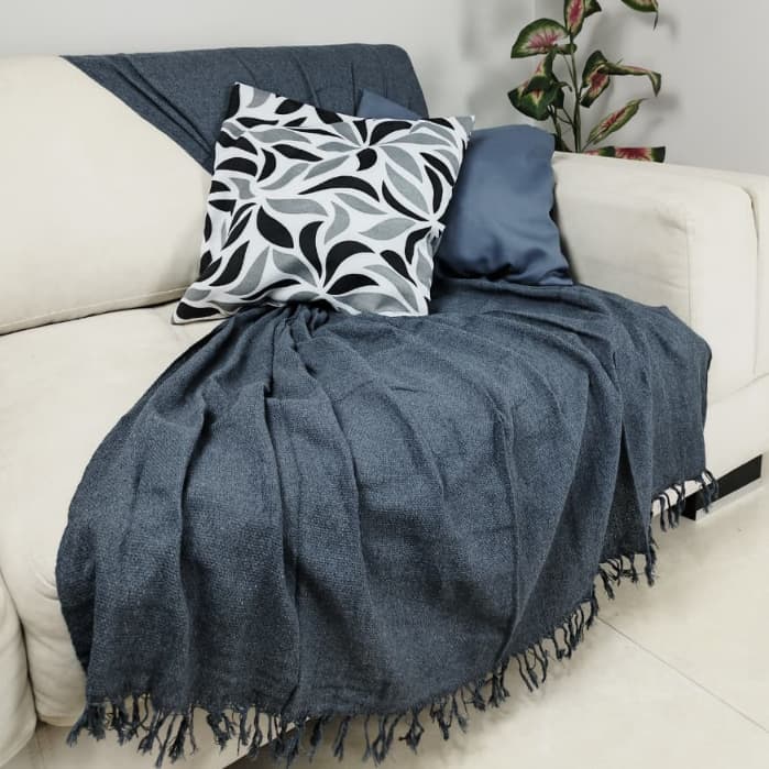 Manta para Sofá 210x120 elegante – Decoração Charmosa para sua Sala 100% Algodão | Envio Rápido