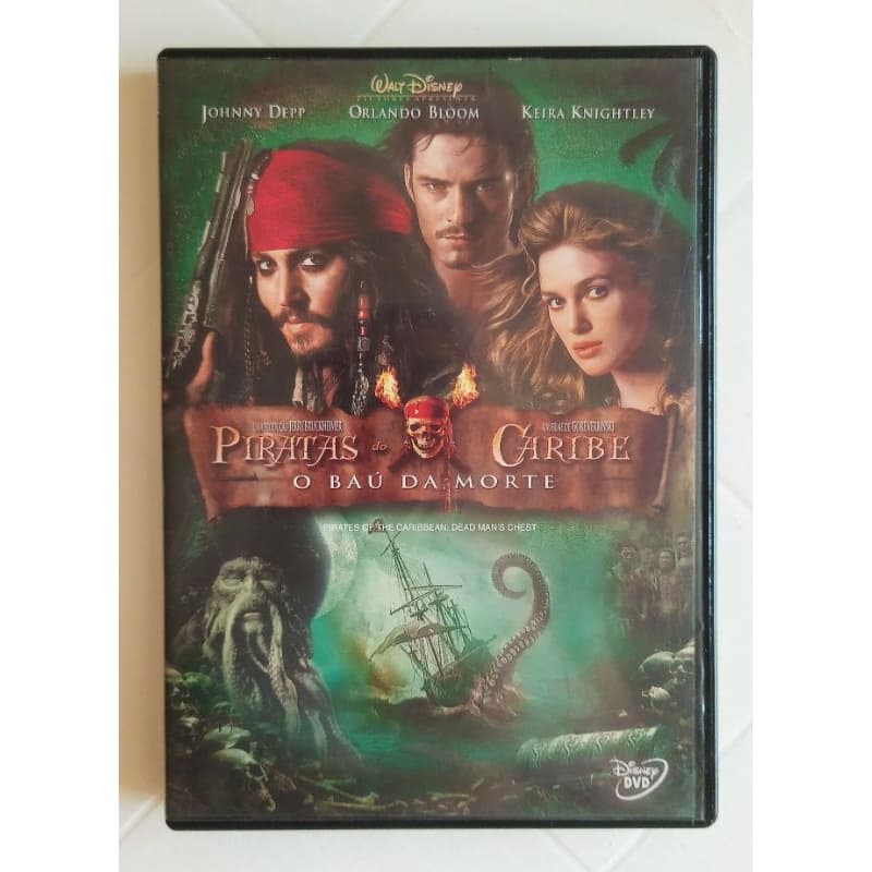 DVD Piratas do Caribe o Baú da Morte Original