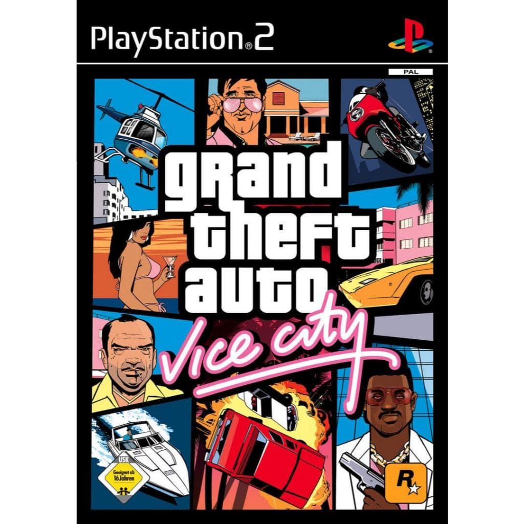 🎮 GTA Vice City PS2 DVD - Grand Theft Auto Vice City - Jogo Mundo Aberto Ação - PlayStation 2 Desbloqueado